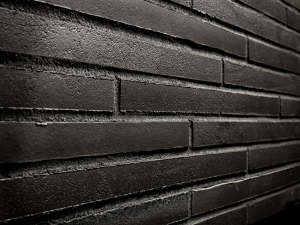 brick wall black